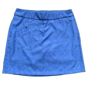 NEW Jamie Sadock Golf Skirt Blue Crinkle Built In Shorts Sz. 4